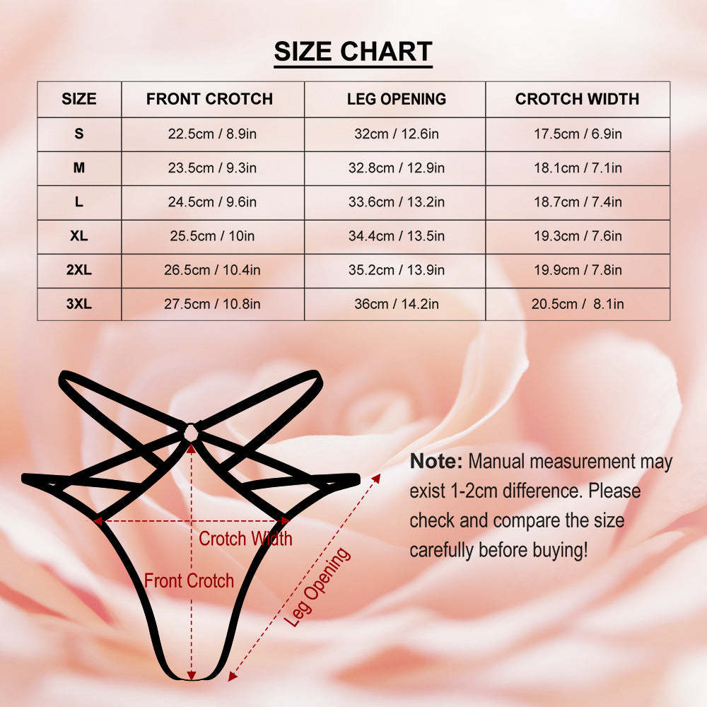 Custom Face Thong Personalized Face Tear Sexy Funny Women's Thongs - MyFaceSocksAu