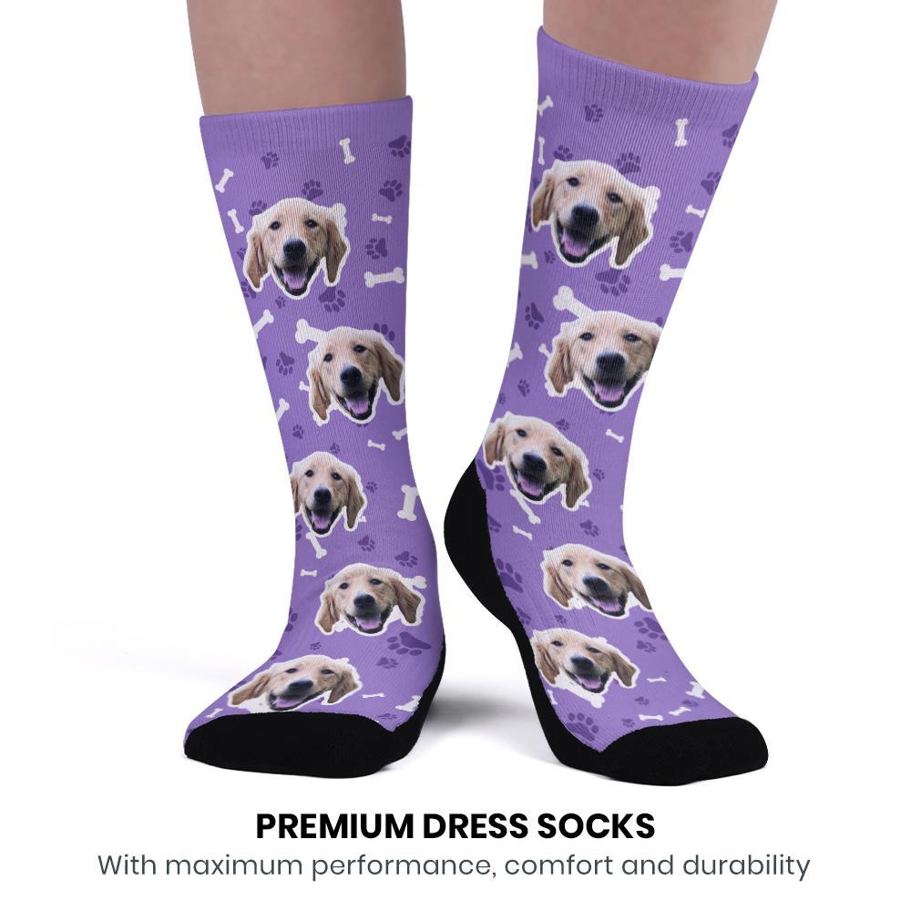 Custom Upgrade Breathable Dog Socks Add Pictures And Name