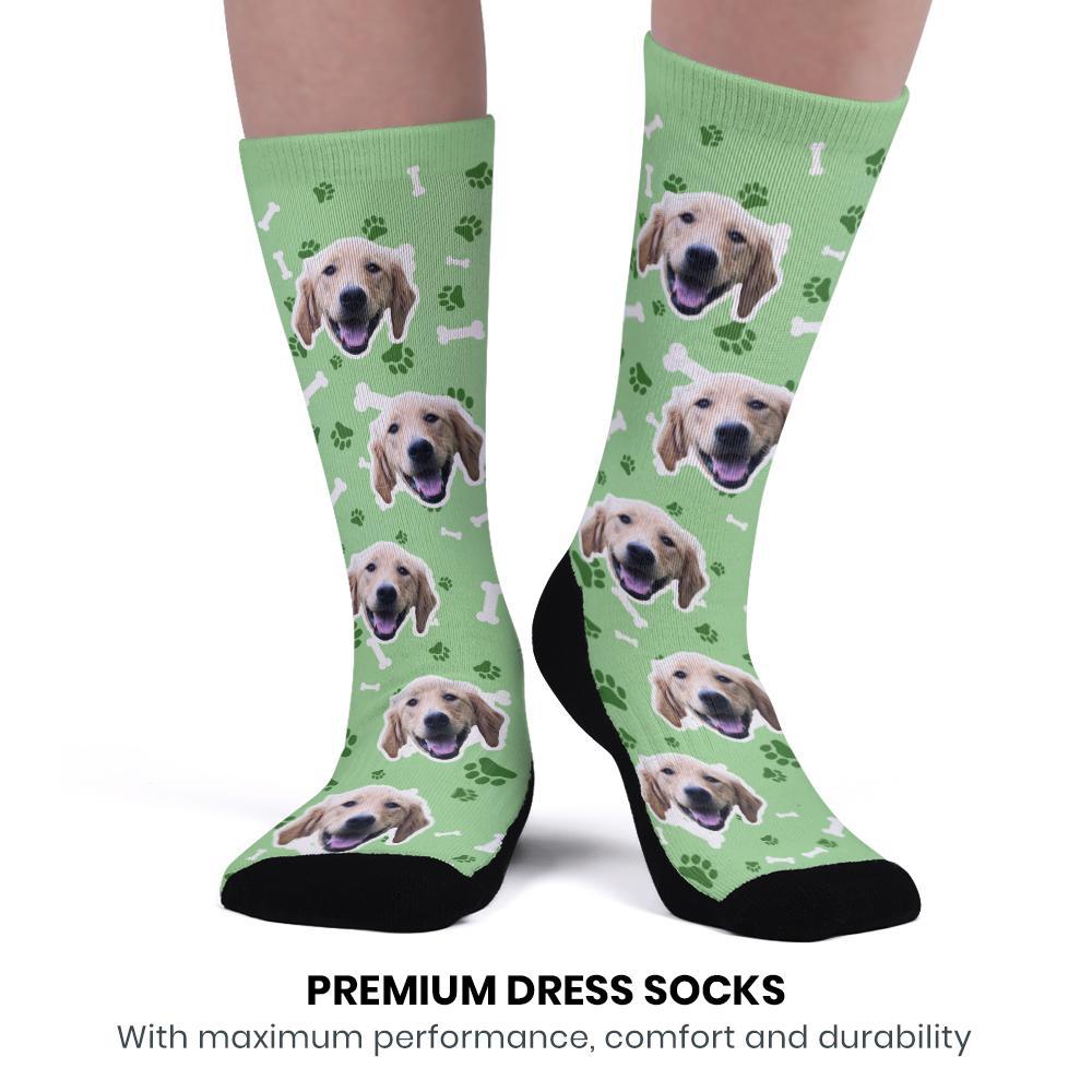 Custom Upgrade Breathable Dog Socks Add Pictures And Name