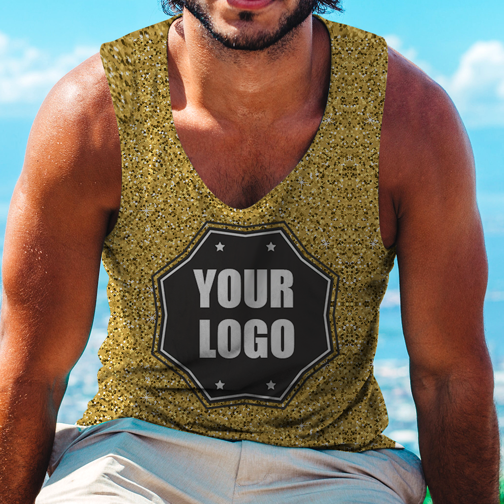 Custom Logo Tank Top Golden Light