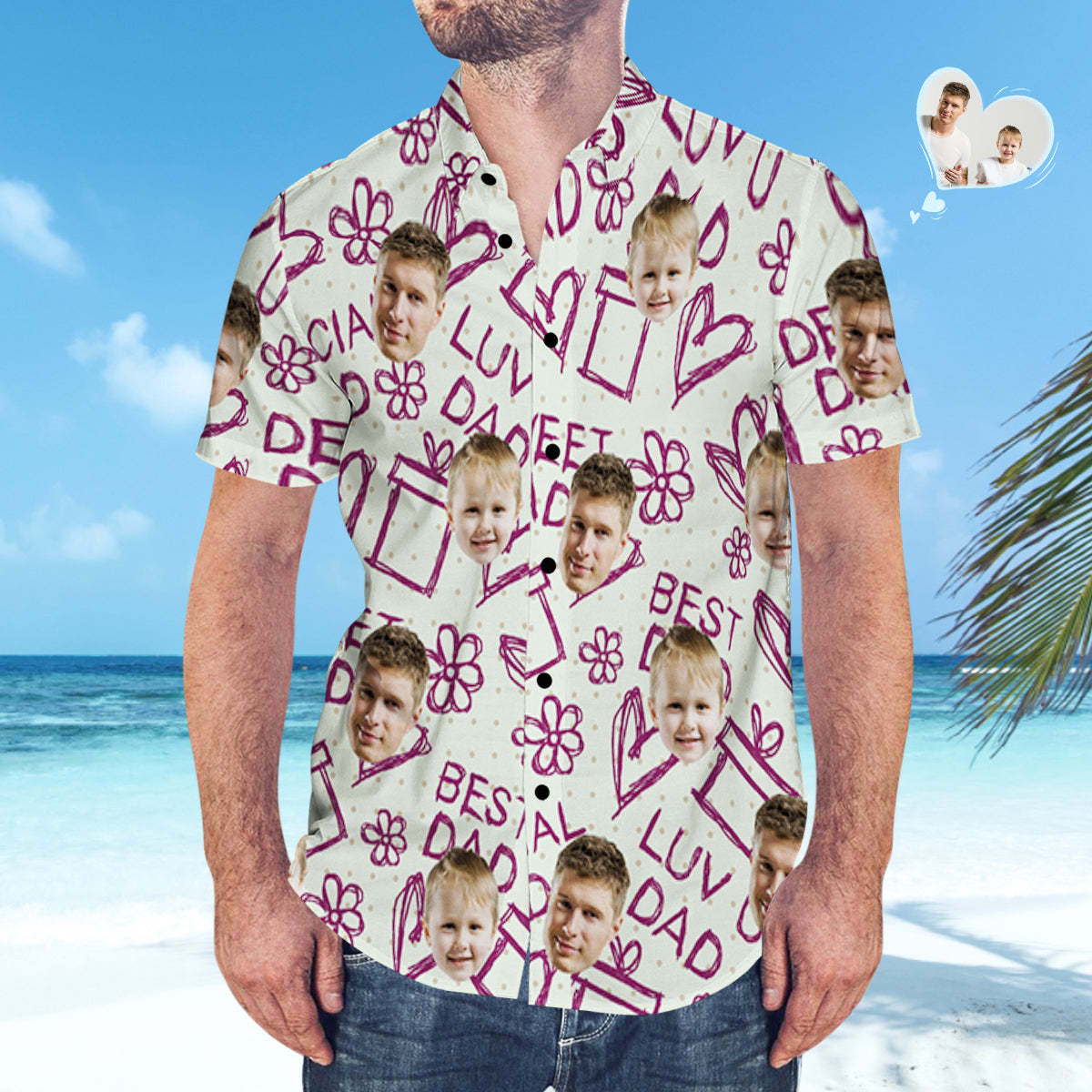 Custom Face Hawaiian Shirt