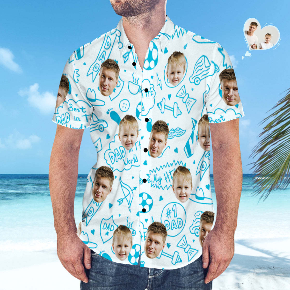 Custom Face Hawaiian Shirt