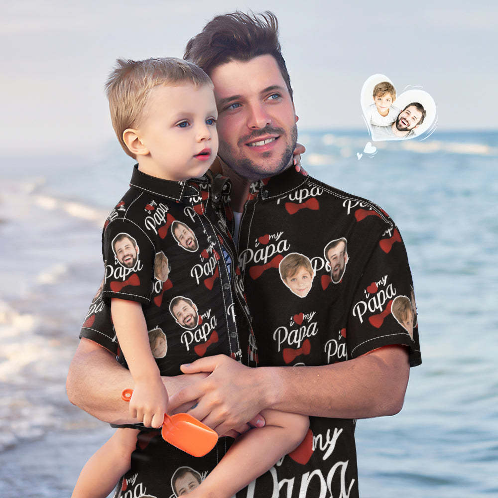 Custom Photo Hawaiian Shirt Personalised Face Hawaiian Shirt Gift Father's Day Gift