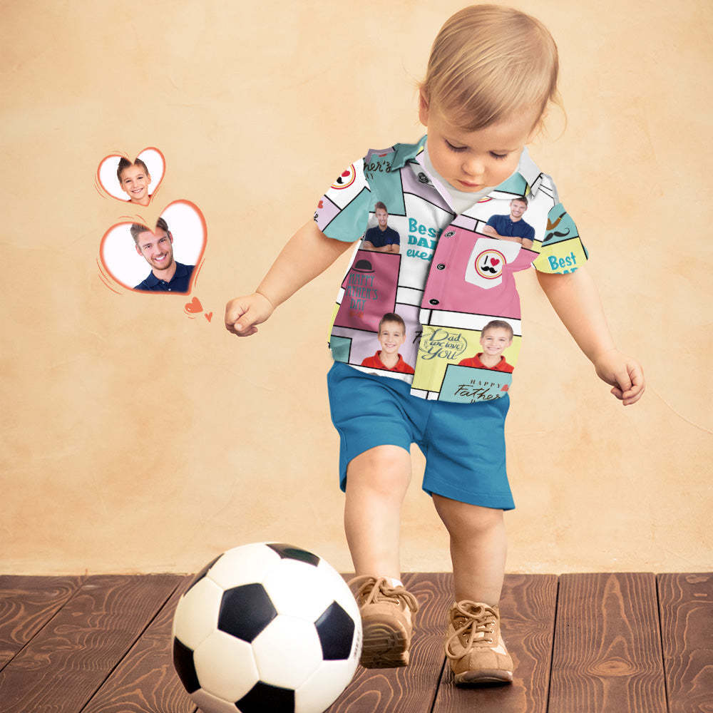 Custom Photo Hawaiian Shirt Personalised Face Hawaiian Shirt Gift Father's Day Gift