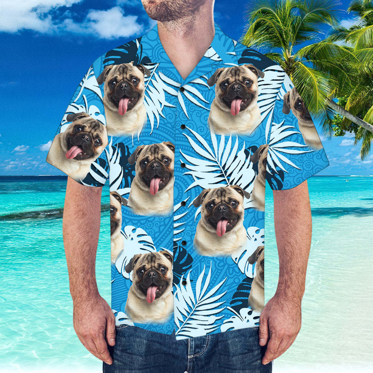 Custom Face Hawaiian Shirt Personalised Hawaiian Shirt Summer Beach Hawaiian Shirt - MyFaceSocksAu