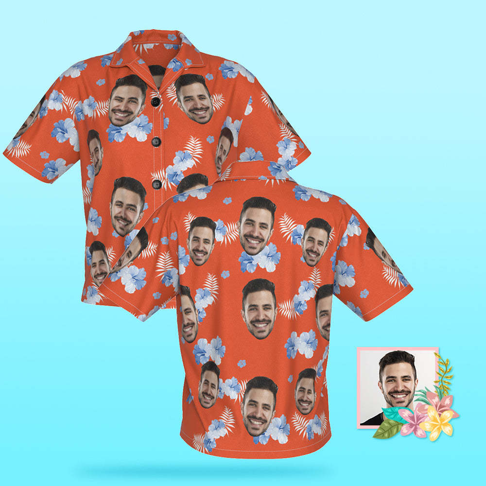 Custom Photo Hawaiian Shirt Beach Vacation Women's Popular All Over Print Hawaiian Beach Shirt Holiday Gift - MyFaceSocksAu