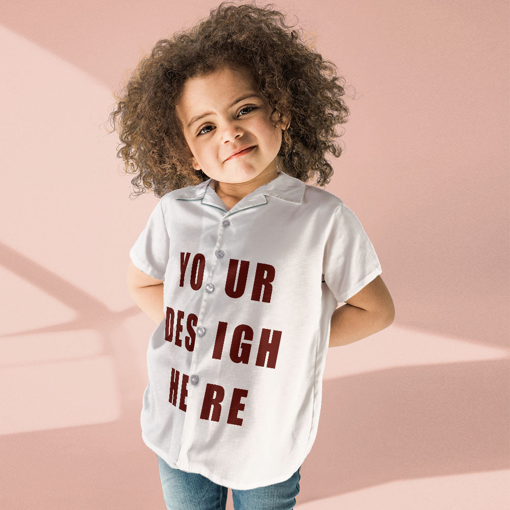 Design Your Own Kid's Hawaiian Shirt Personalized Hawaiian Shirt