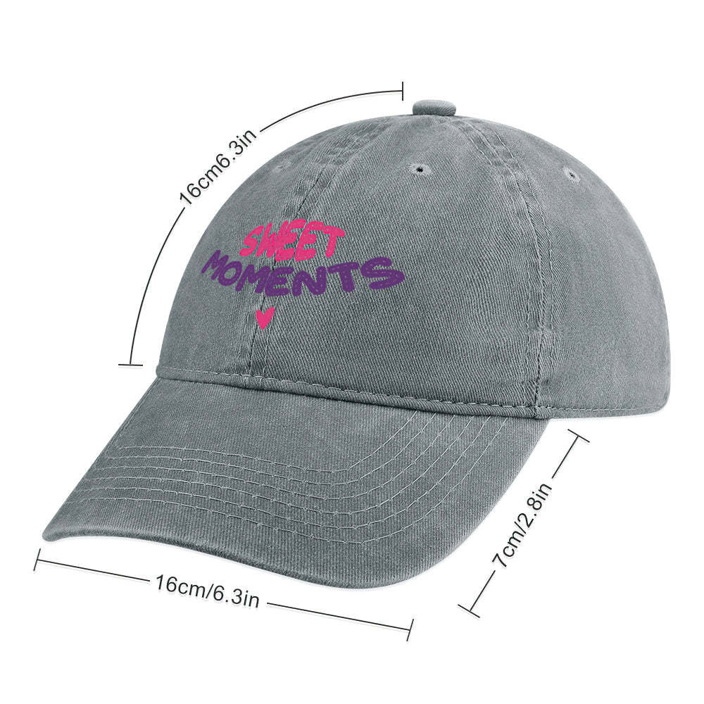Custom Cap Personalised Baseball Caps with Text Adults Unisex Printed Fashion Cowboy Caps Gift - MyFaceSocksAu
