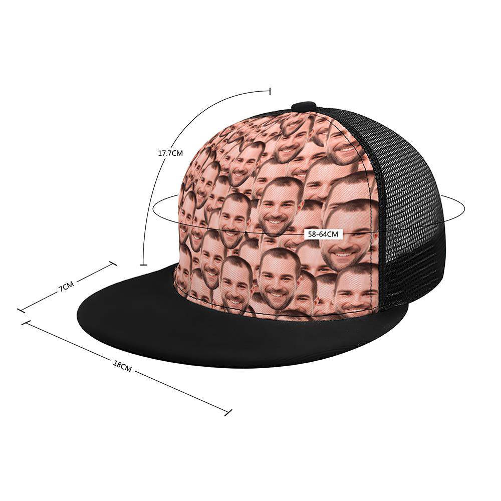 Custom Cap Personalised Mash Face Baseball Caps Adults Unisex Printed Fashion Caps Gift - MyFaceSocksAu