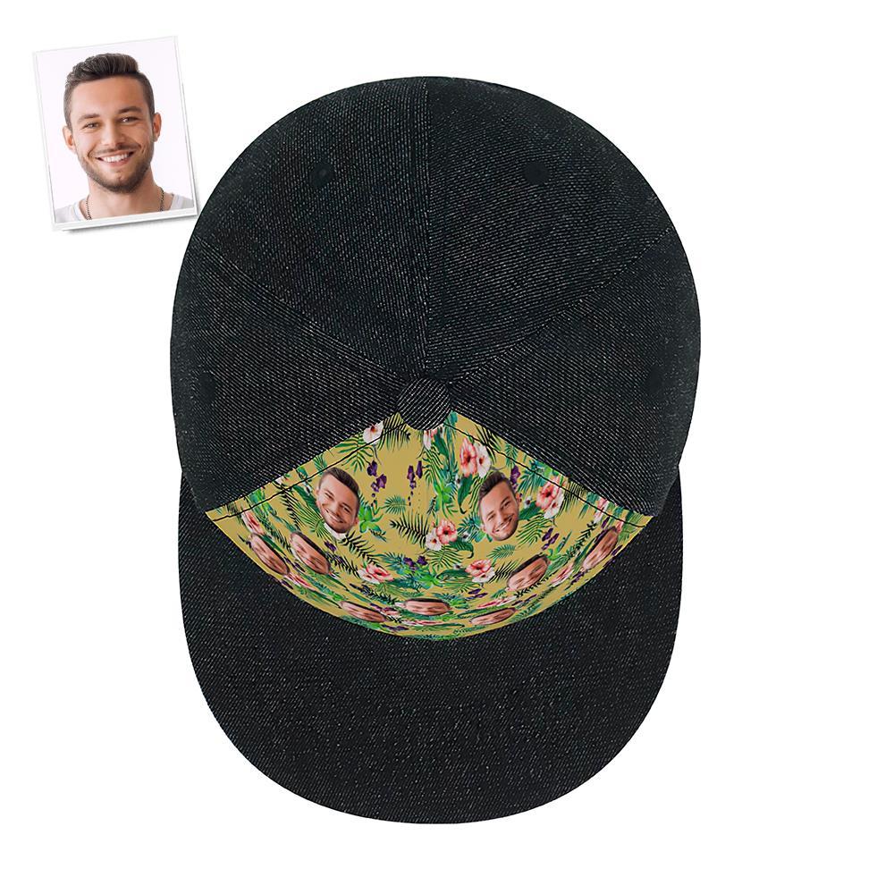 Custom Cap Personalised Face Baseball Caps Adults Unisex Printed Fashion Caps Gift - Hawaiian Style - MyFaceSocksAu