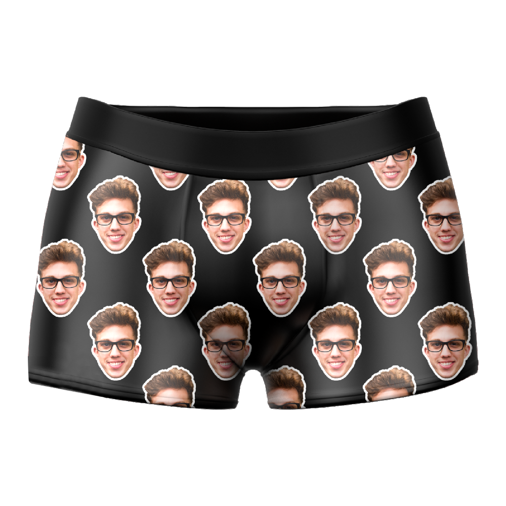 Men's Custom Colorful Face Boxer Shorts 3D Online Preview Personalized LGBT Gifts - MyFaceSocksAu