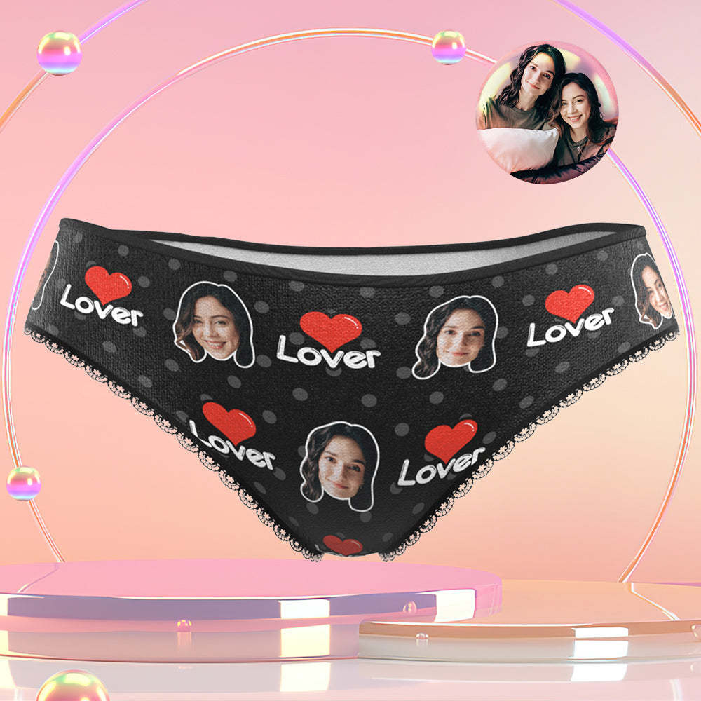 Custom Face Colorful Womens Panties-Lover Personalized LGBT Gifts - MyFaceSocksAu