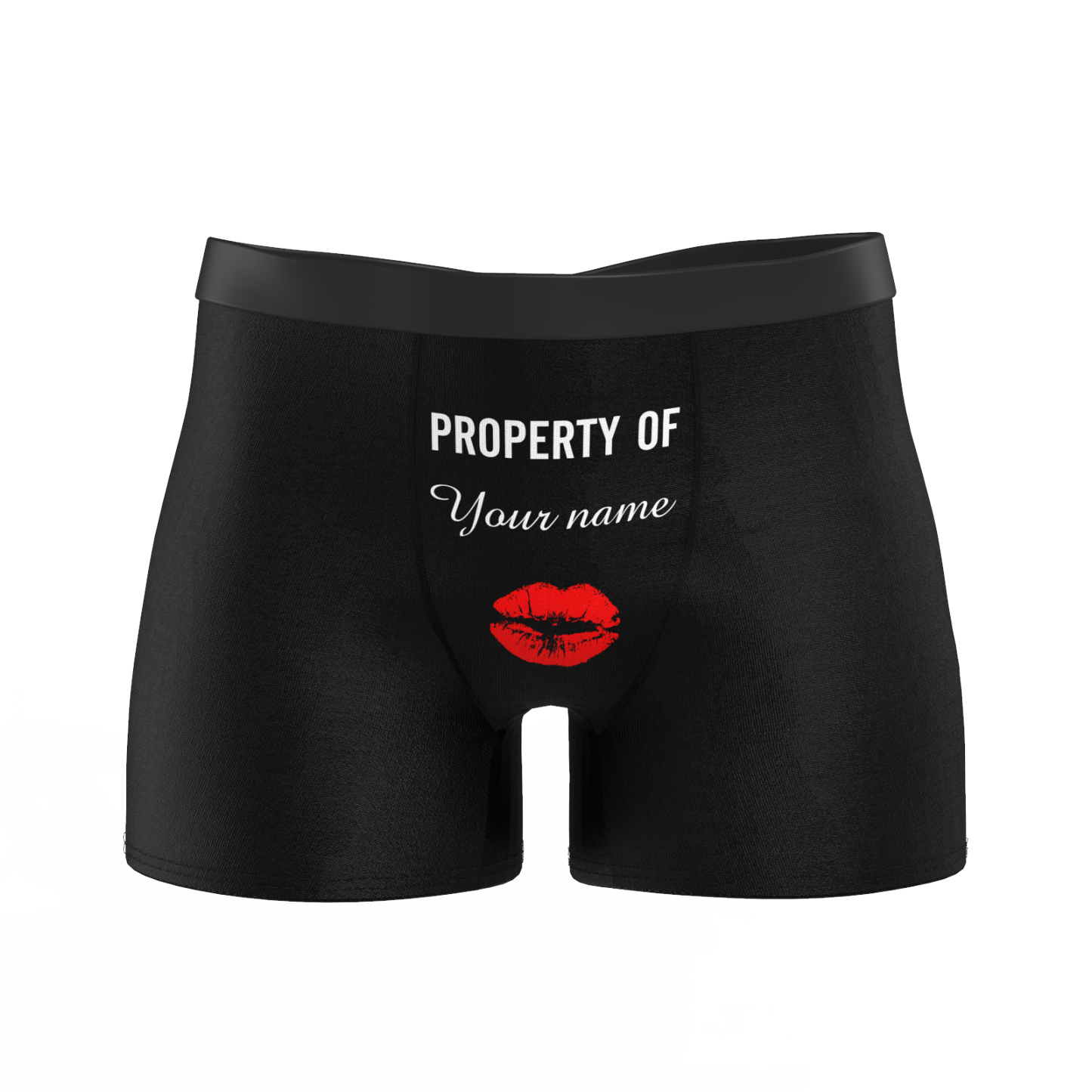Custom Boxer Shorts - Property of Yours - MyFaceSocksAU