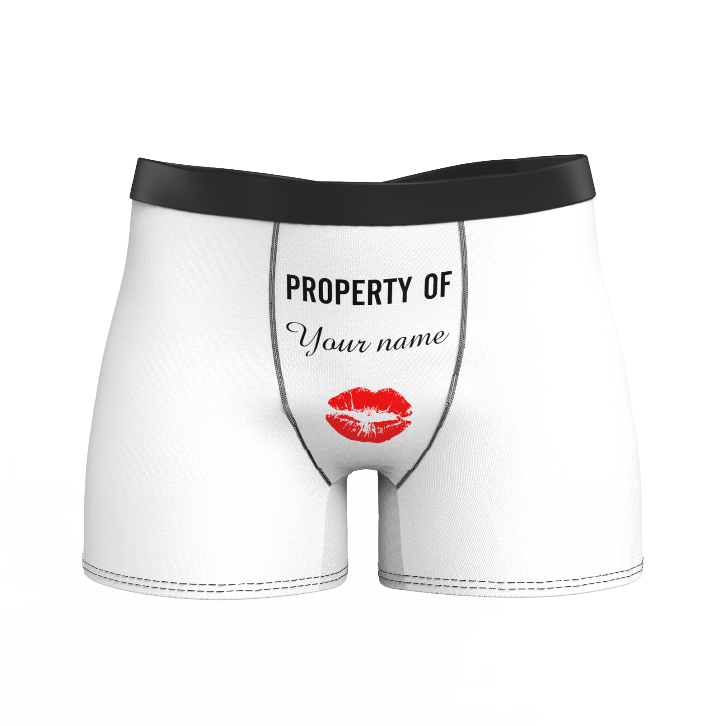 Custom Boxer Shorts - Property of Yours - MyFaceSocksAU