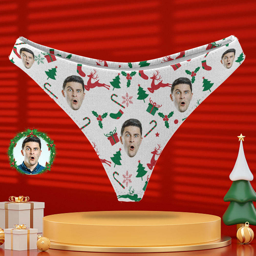 Custom Photo Panty Personalised Face Thong Underwear Christmas Gifts for Women - MyFaceSocksAu