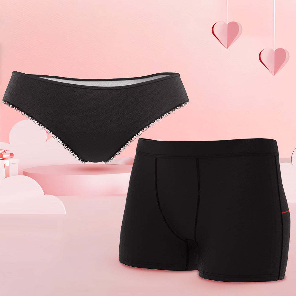 I Love You More Custom Face Couple Underwear Personalized Underwear Valentine's Day Gift - MyFaceSocksAu