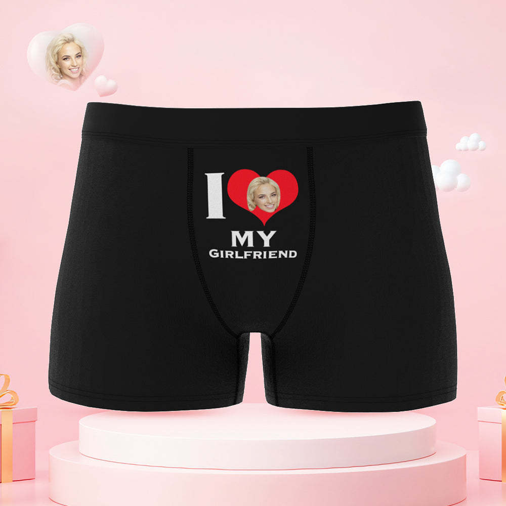 Custom Face Cute Love Couple Underwear Personalized Underwear Valentine's Day Gift - MyFaceSocksAu