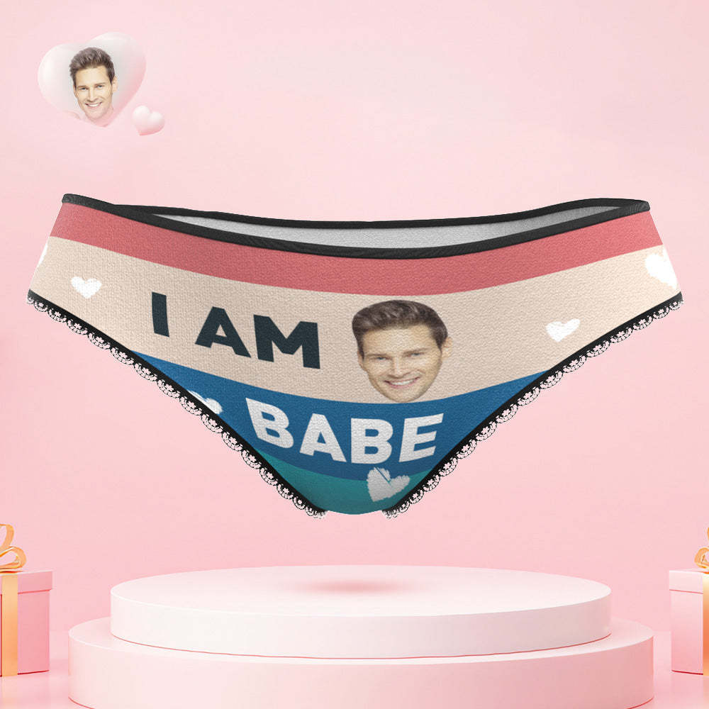 Custom Face My Babe Couple Underwear Design Your Own Personalized Underwear Valentine's Day Gift - MyFaceSocksAu