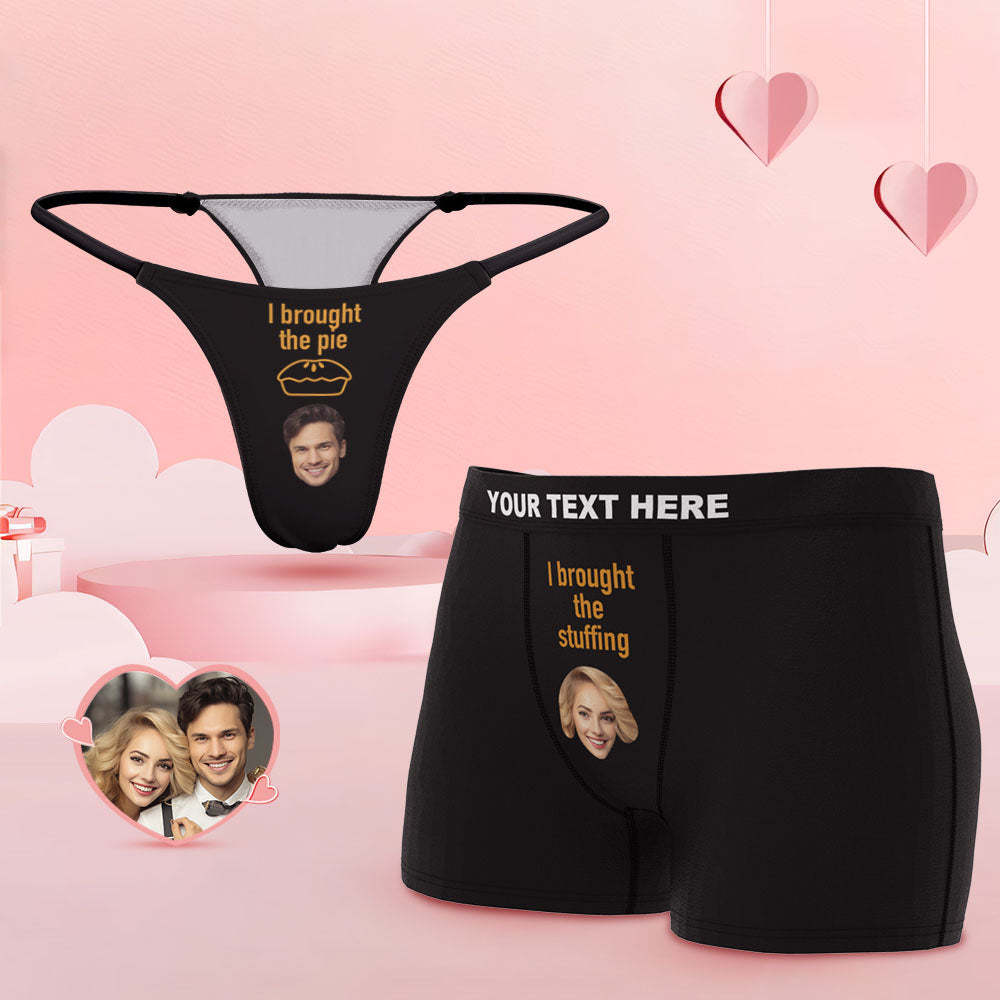 Custom Face Funny Couple Underwear Personalized Underwear Valentine's Day Gift - MyFaceSocksAu