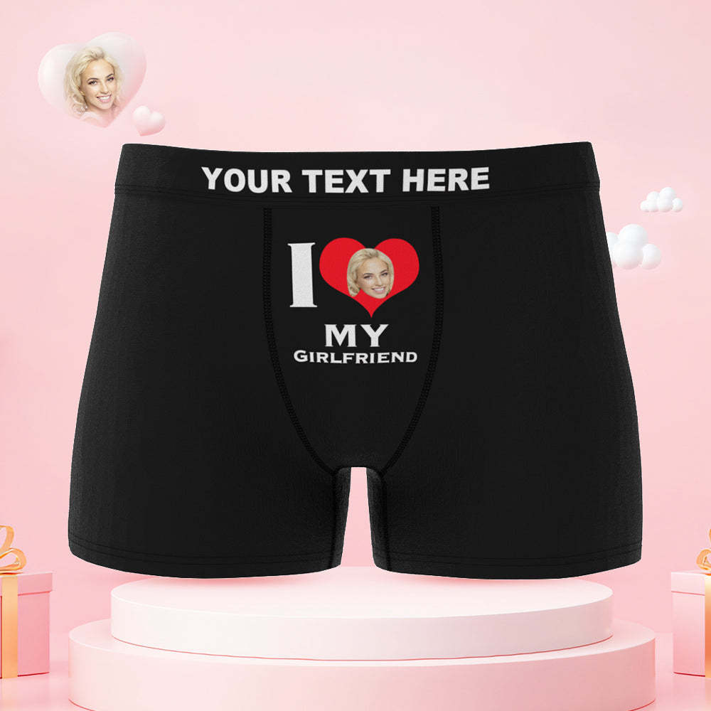 Custom Face Cute Love Couple Underwear Personalized Underwear Valentine's Day Gift - MyFaceSocksAu