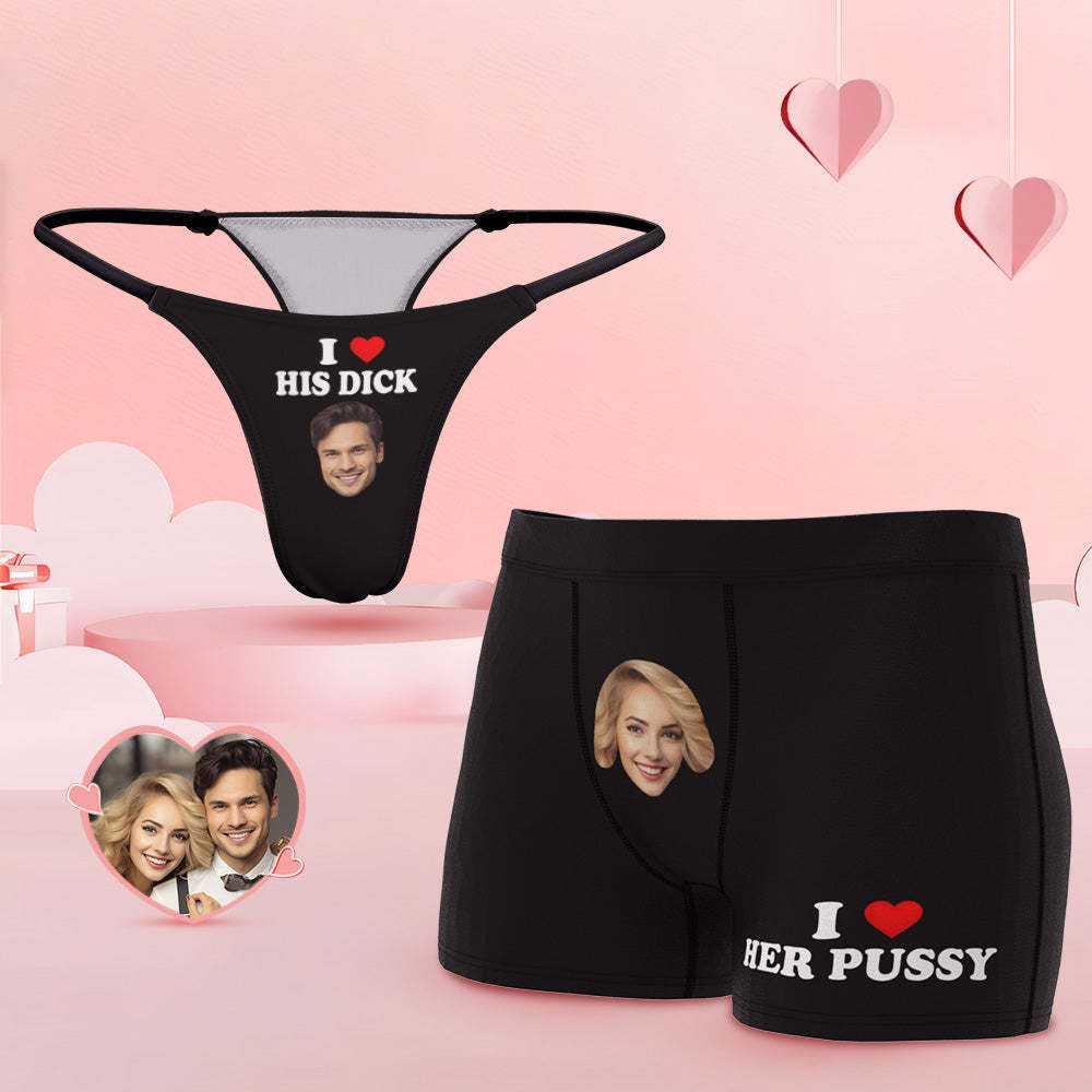 Custom Face Couple Underwear Love Your Body Personalized Underwear Valentine's Day Gift - MyFaceSocksAu