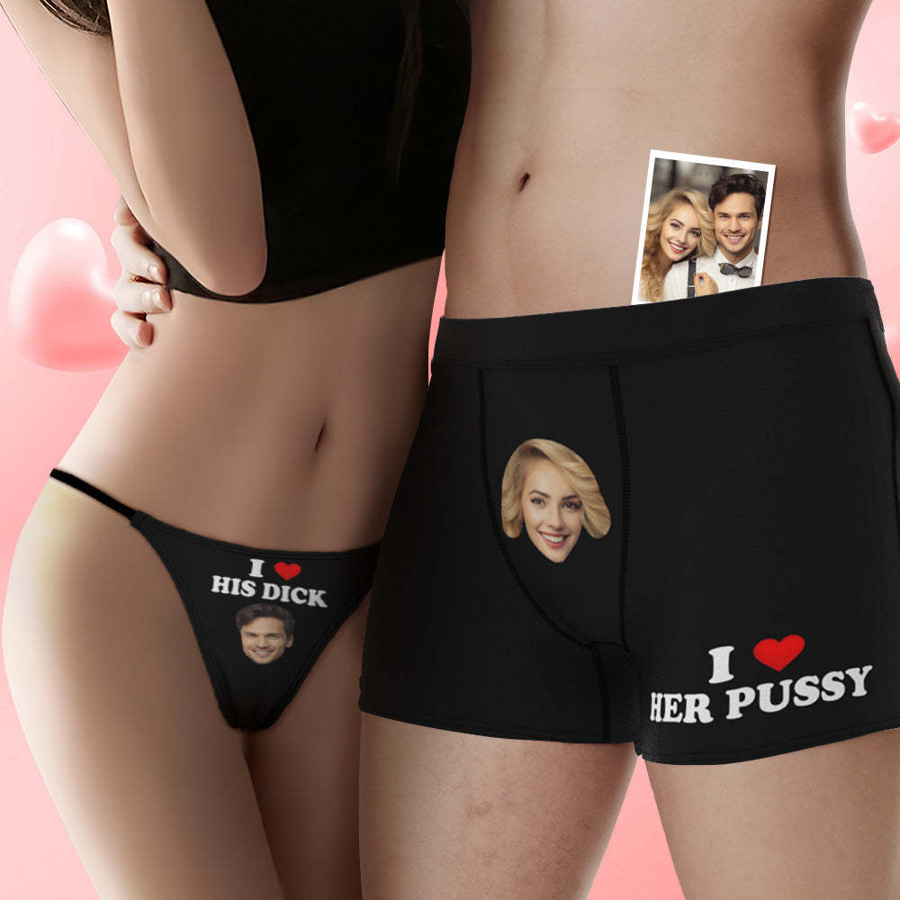 Custom Face Couple Underwear Love Your Body Personalized Underwear Valentine's Day Gift - MyFaceSocksAu