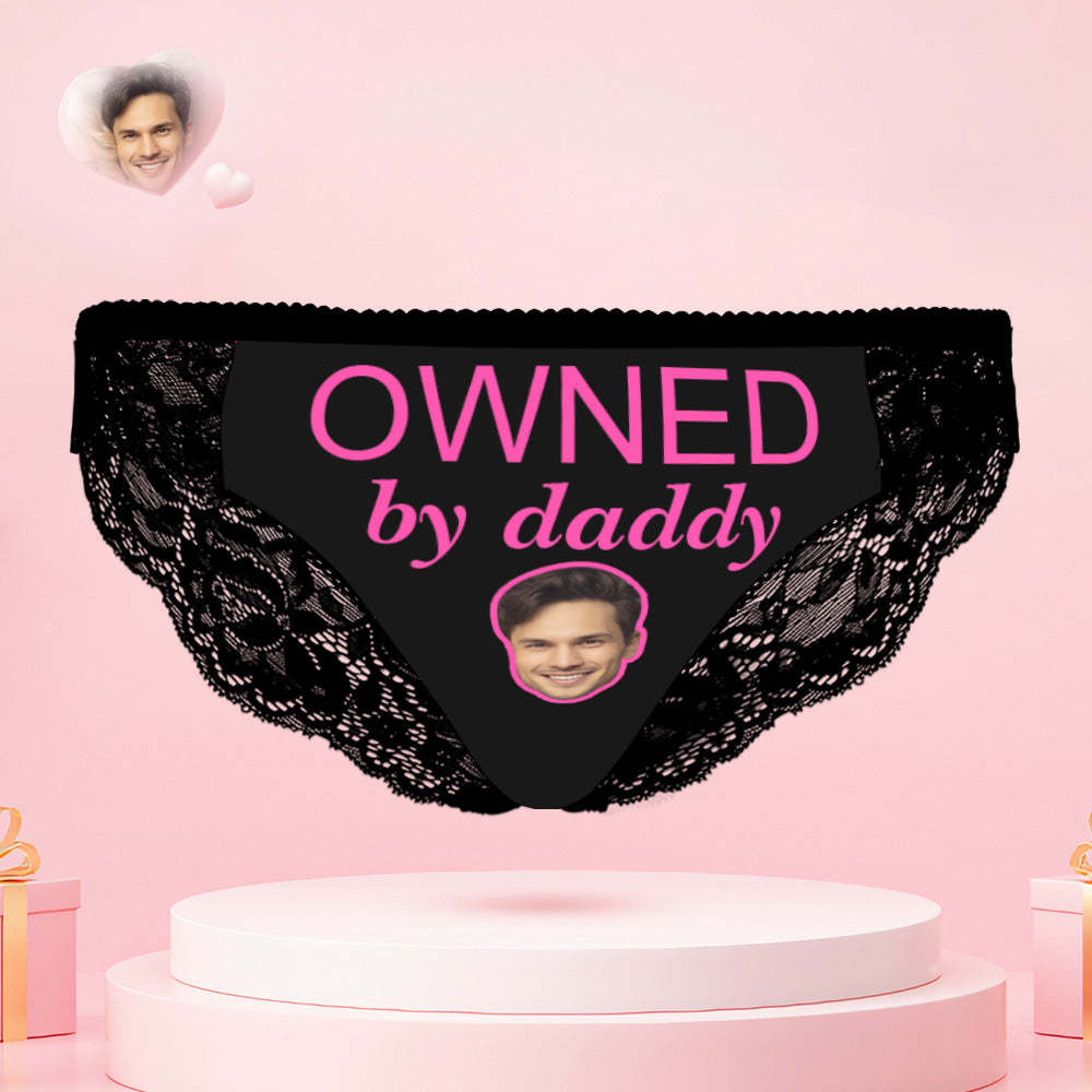 Custom Face Couple Underwear Yes Daddy Personalized Underwear Valentine's Day Gift - MyFaceSocksAu