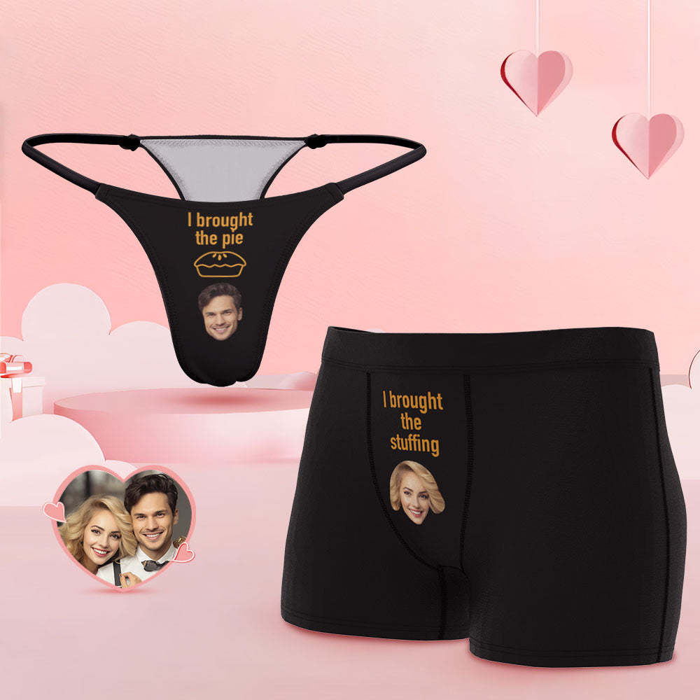 Custom Face Funny Couple Underwear Personalized Underwear Valentine's Day Gift - MyFaceSocksAu