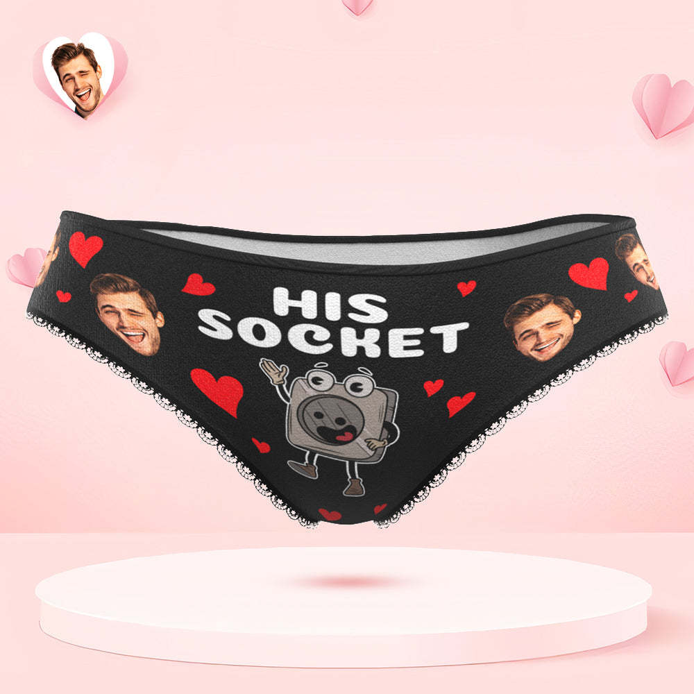 Custom Face Couple Underwear Personalized Boxer Briefs and Panties Valentine's Day Gifts - MyFaceSocksAu