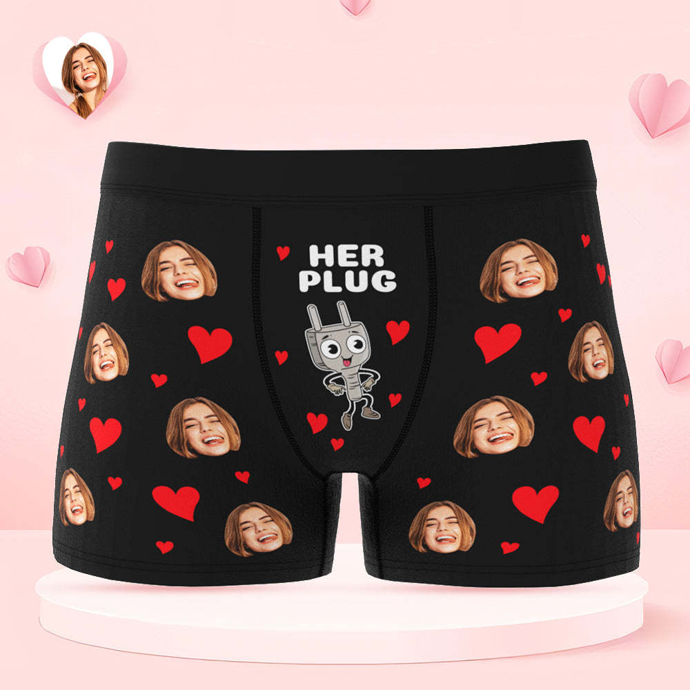Custom Face Couple Underwear Personalized Boxer Briefs and Panties Valentine's Day Gifts - MyFaceSocksAu