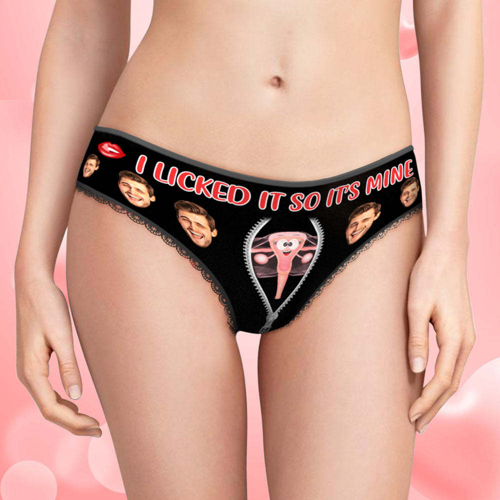 Custom Face Underwear Personalized Boxer Briefs and Panties I SUCKED IT SO IT'S MINE Valentine's Day Gifts for Couple - MyFaceSocksAu