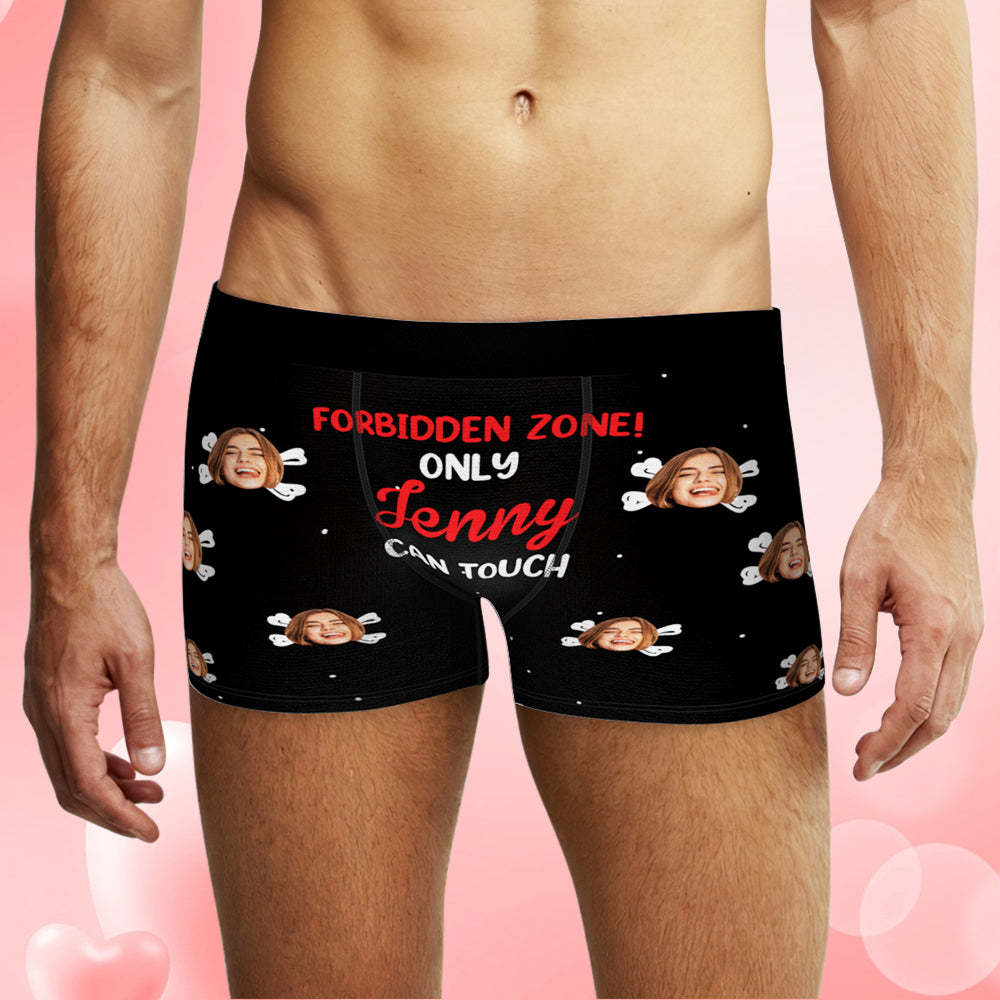 Custom Face Underwear Personalized Name Boxer Briefs and Panties Valentine's Day Gifts for Couple - MyFaceSocksAu