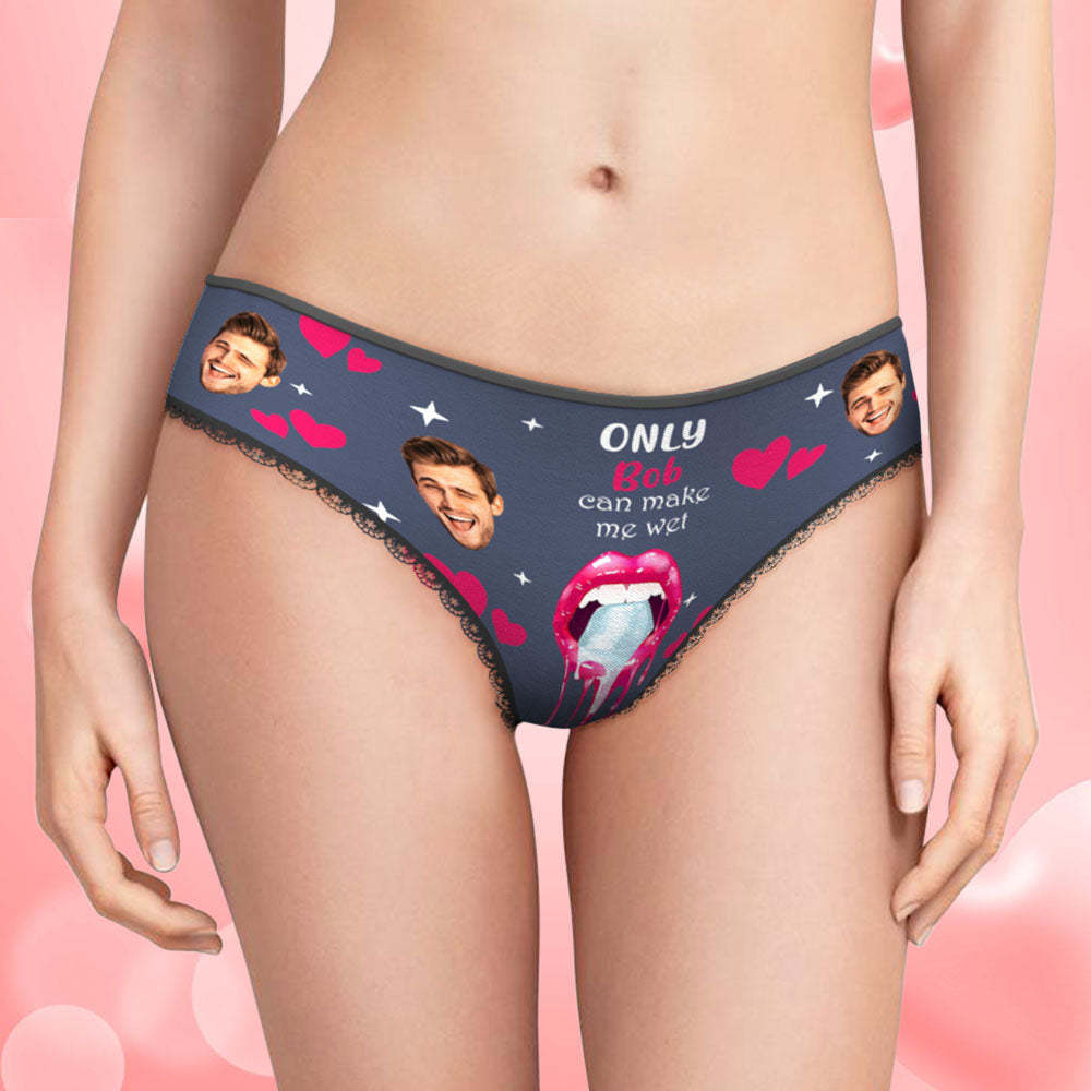 Custom Face Underwear Personalized Funny Couple Boxer Briefs and Panties Valentine's Day Gifts - MyFaceSocksAu
