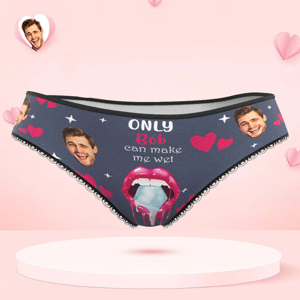 Custom Face Underwear Personalized Funny Couple Boxer Briefs and Panties Valentine's Day Gifts - MyFaceSocksAu