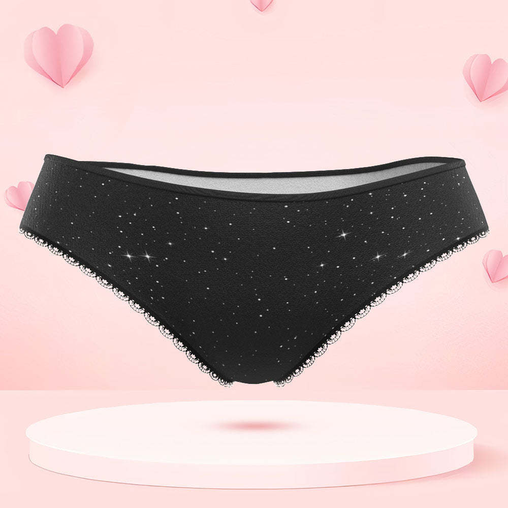 Custom Face Panties Personalized Photo Women's Lace Panties USE THE FORCE Valentine's Day Gift - MyFaceSocksAu