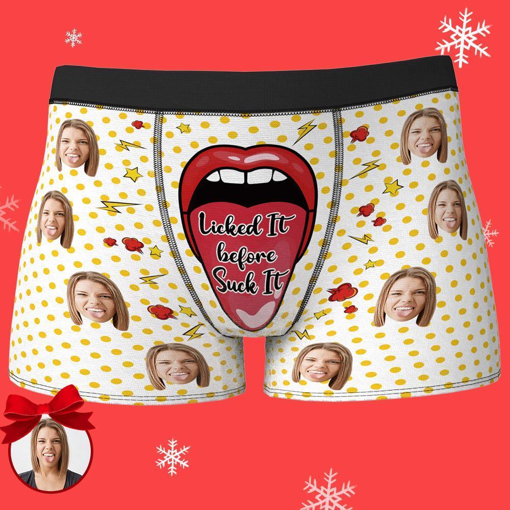 Custom Photo Boxer - Licked it befor Suck it