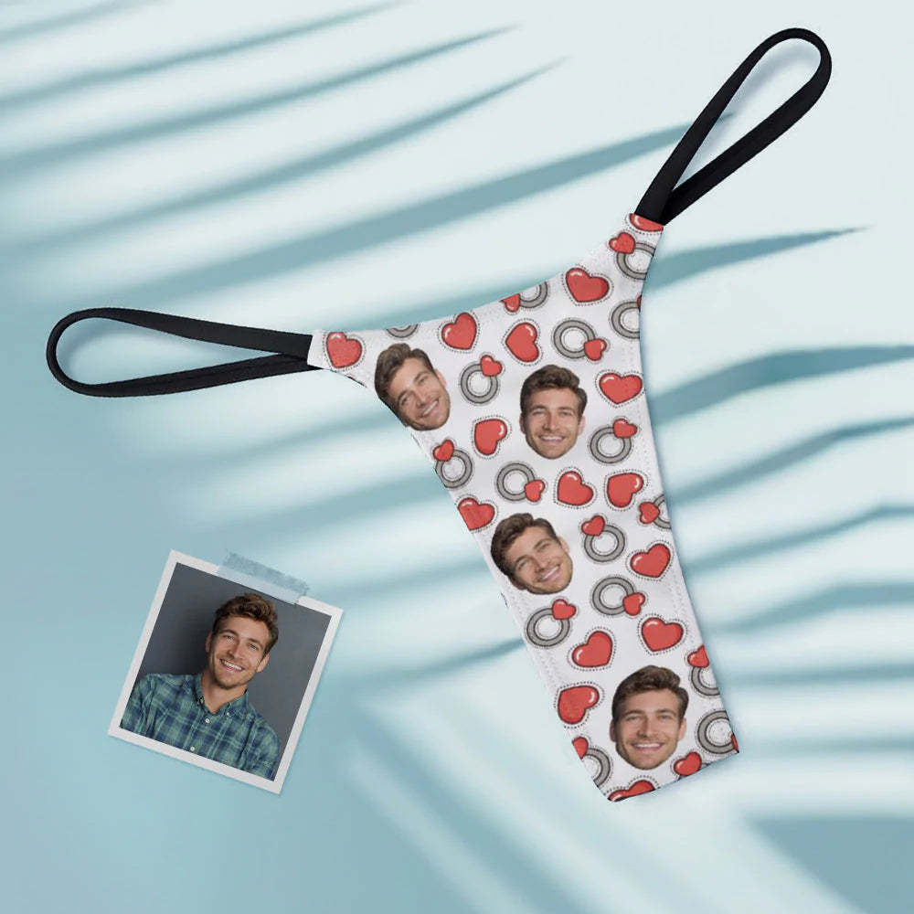 Custom Face Women's Tanga Thong Love Ring - MyFaceSocksAu