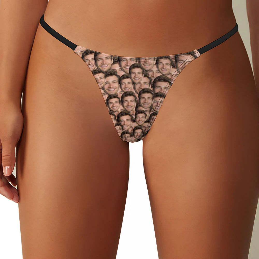 Custom Face Mash Women's Tanga Thong - MyFaceSocksAu