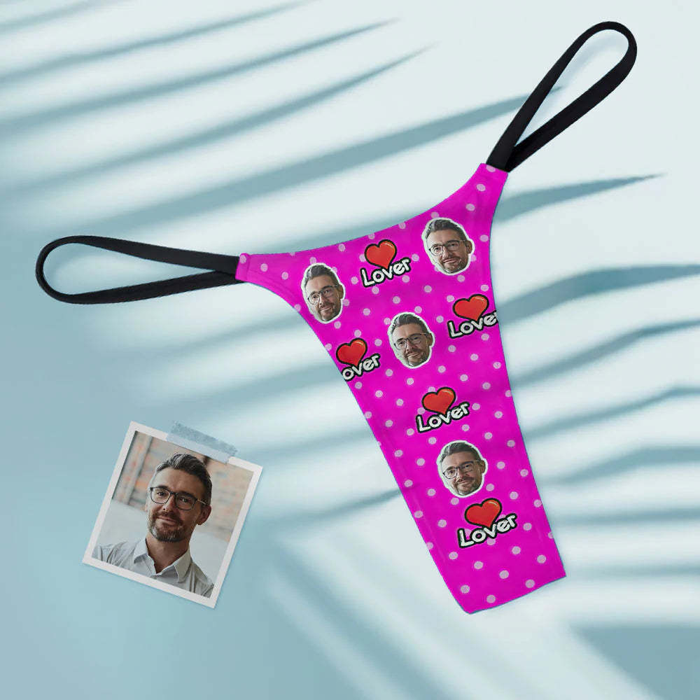 Custom Face Lover Women's Tanga Thong - MyFaceSocksAu
