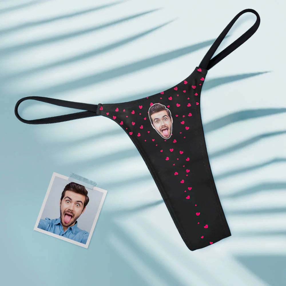 Custom Face Sweet Heart Women's Tanga Thong - MyFaceSocksAu