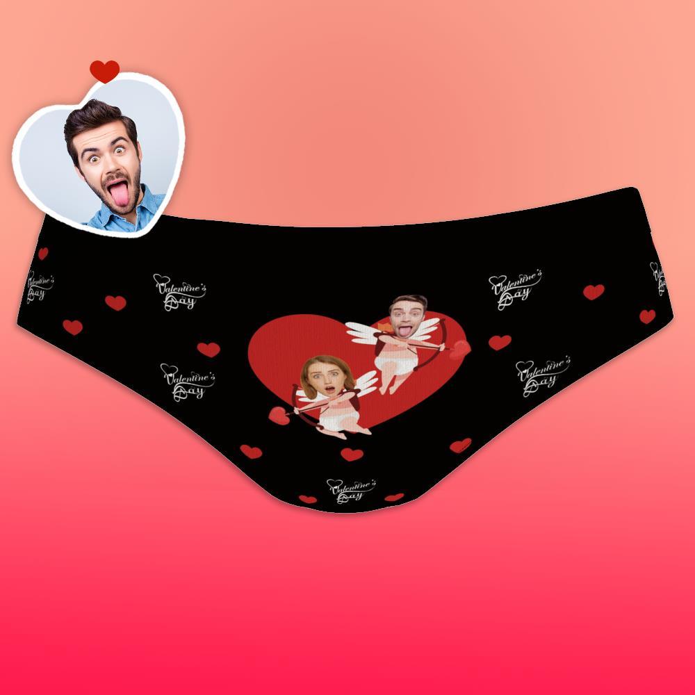 Custom Women's Panties Cupid Couple Love Heart