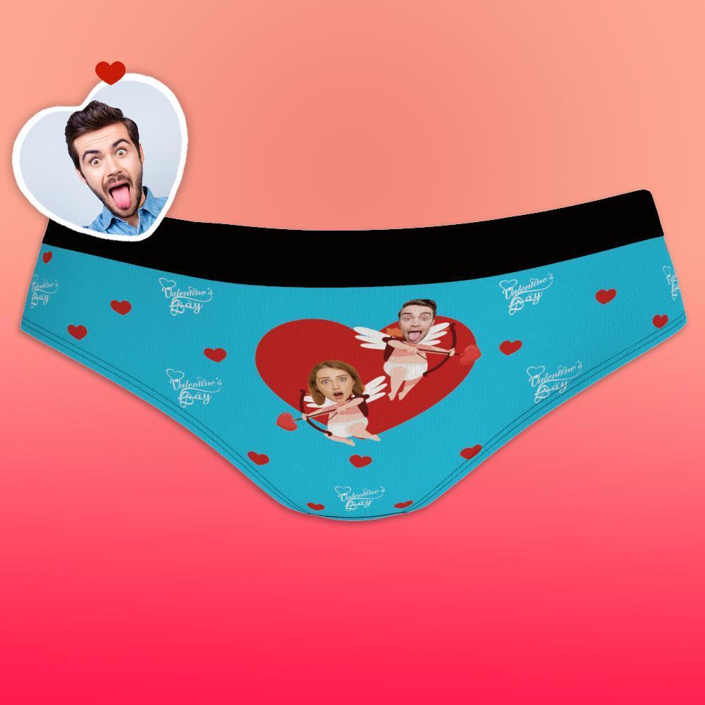 Custom Women's Panties Cupid Couple Love Heart