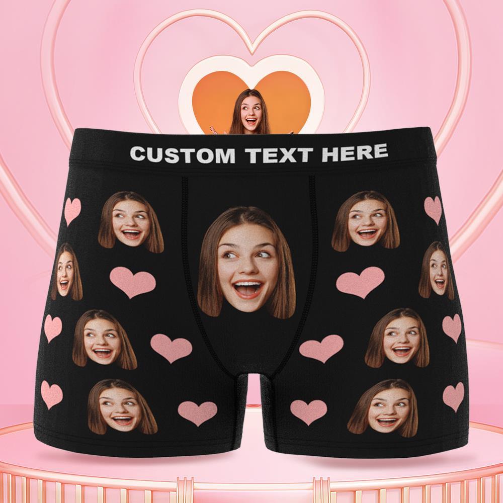 Custom Face Boxer Briefs 3D Online Preview Personalized LGBT Gifts - MyFaceSocksAu
