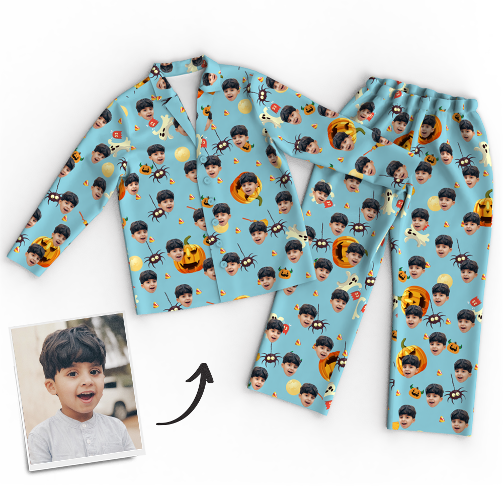 Custom Face Pajamas Halloween For Children - MyFaceSocksAu