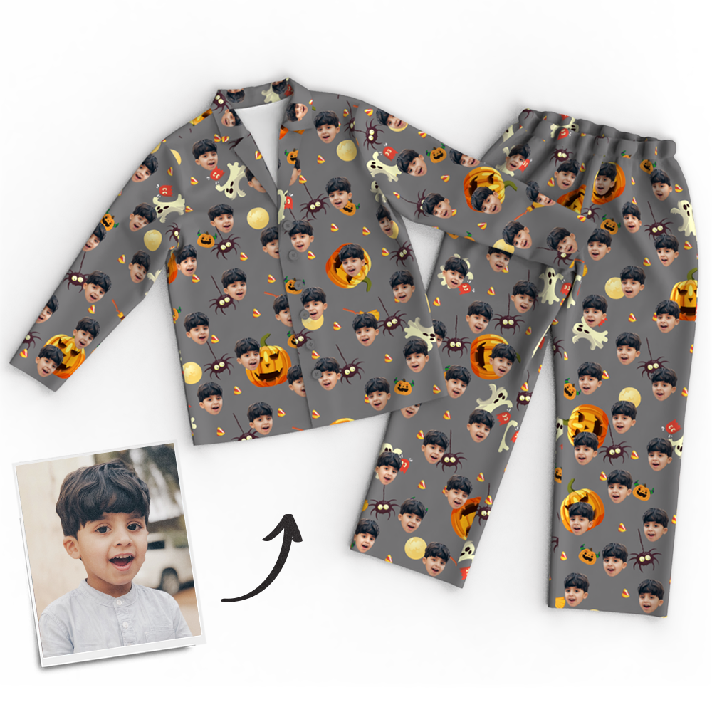 Custom Face Pajamas Halloween For Children - MyFaceSocksAu