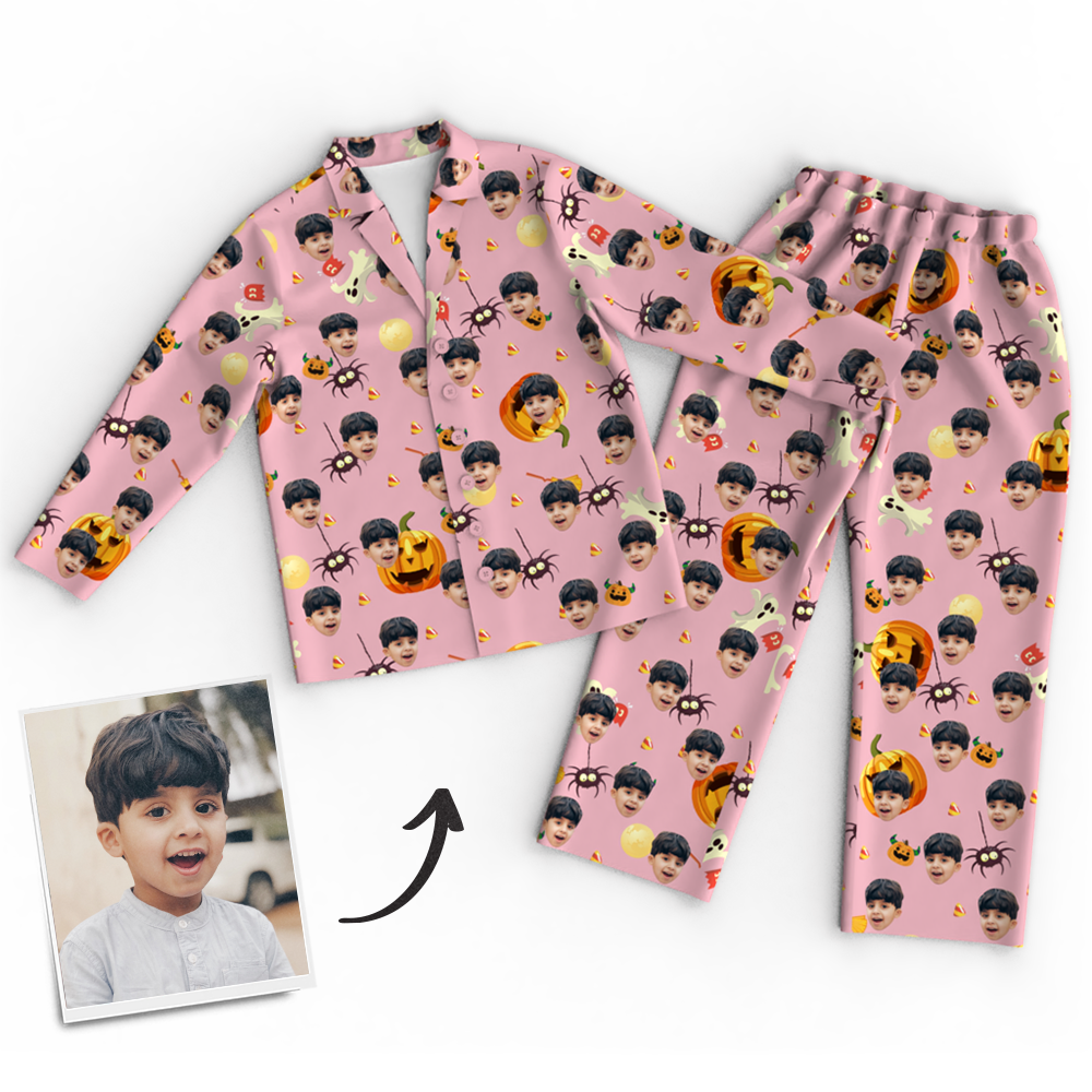 Custom Face Pajamas Halloween For Children - MyFaceSocksAu