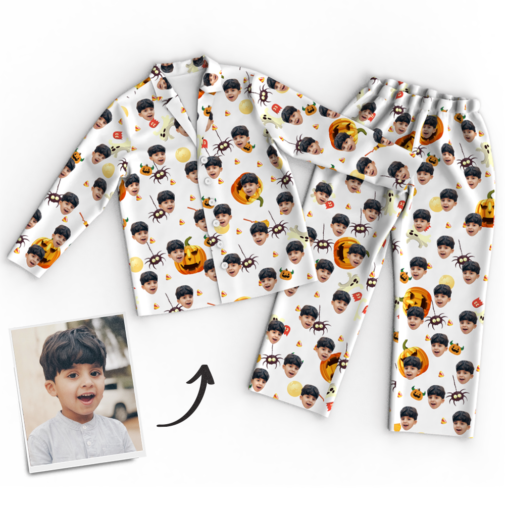 Custom Face Pajamas Halloween For Children - MyFaceSocksAu