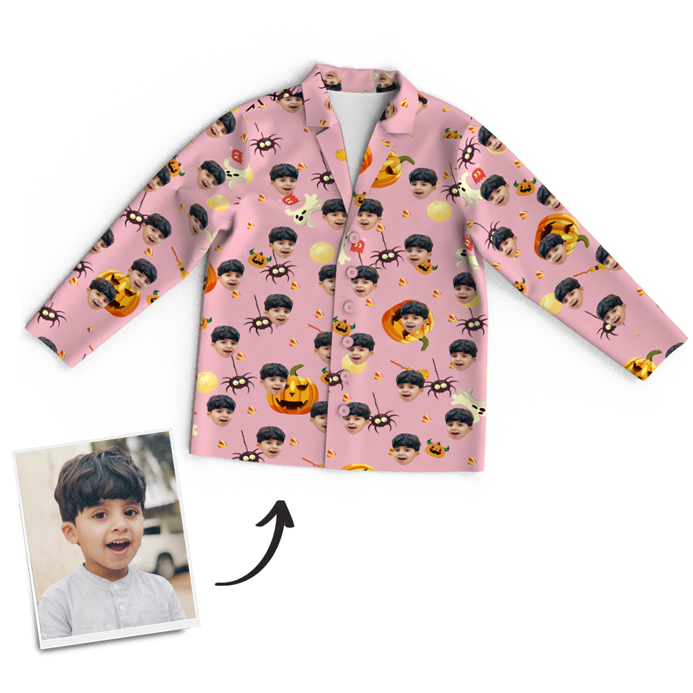 Custom Face Pajamas Halloween For Children - MyFaceSocksAu