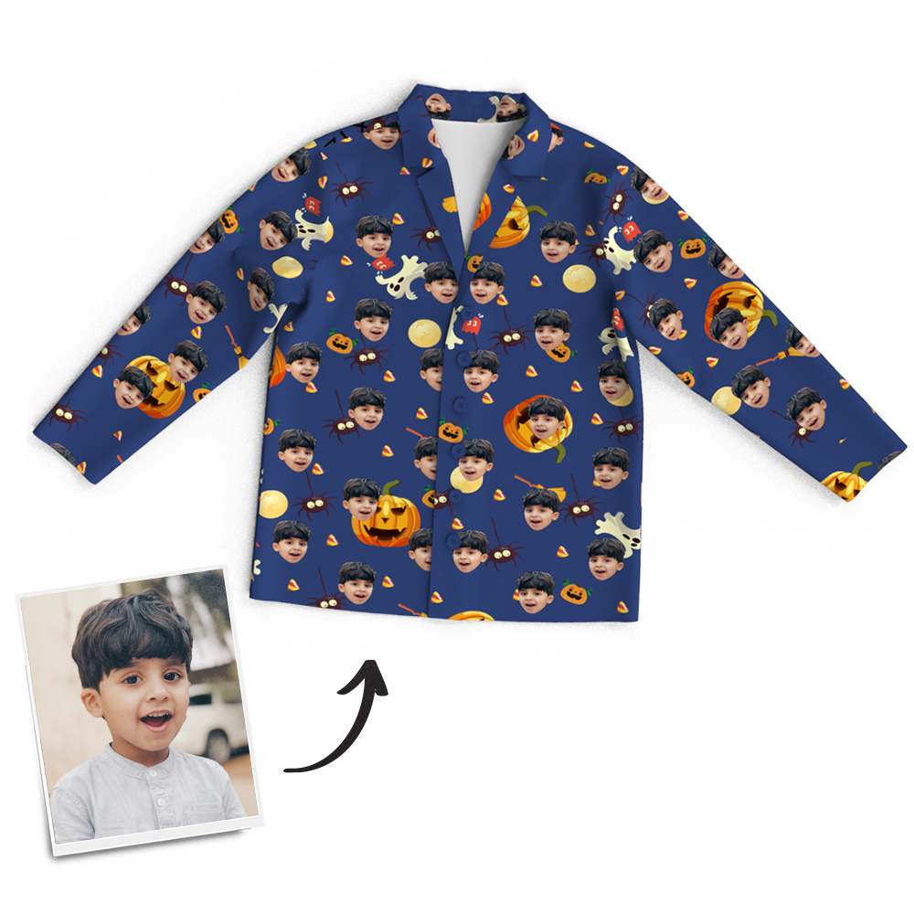 Custom Face Pajamas Halloween For Children - MyFaceSocksAu