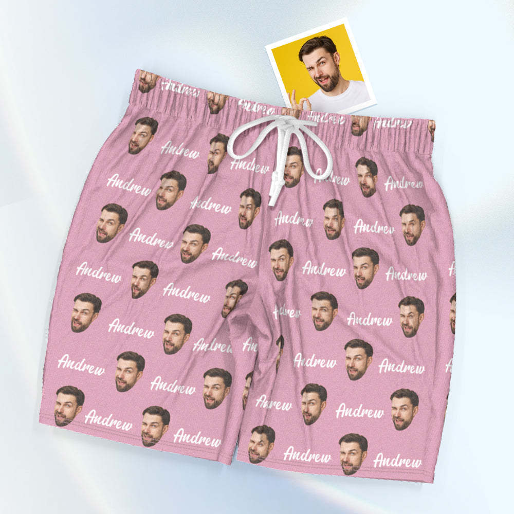 Custom Face And Name Short Sleeved Pajamas Personalised Photo Pajama Women Men Summer Pajamas Summer Gifts